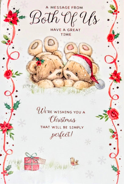 From Both Of Us Christmas - Cute Bears Lying Down