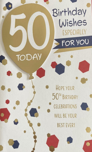 50 Birthday Male - Balloons