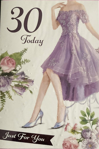 30 Birthday Female - Dress purple
