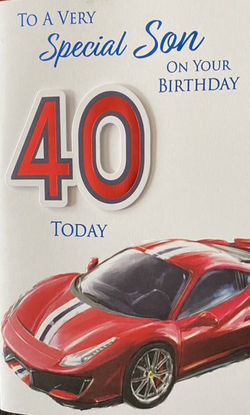 Son 40 Birthday - car