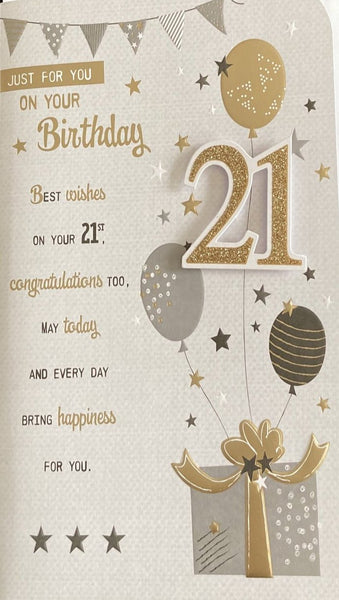 21 Birthday -Boxes & Balloons