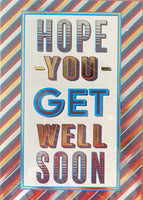 Get Well - Male Red Stripes diagonal