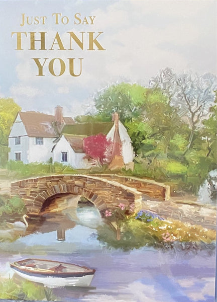 Thank You - Bridge and boat