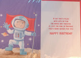 Godson Birthday - Astronaut flag