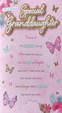 Granddaughter Birthday - Large 8 Page flowers