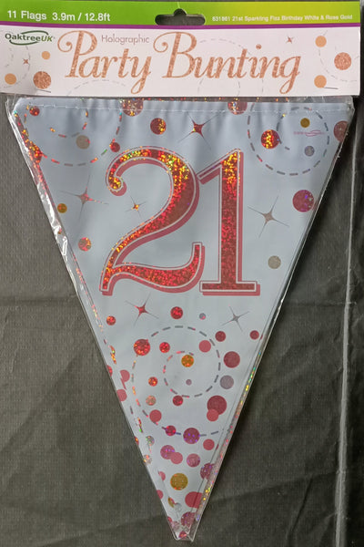 21 Rose Gold Bunting