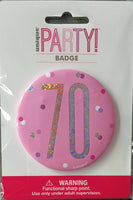 70 Pink Badge