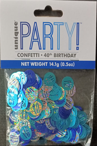 40 Blue Table Confetti