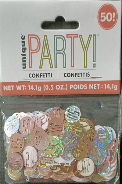 50 Rose Gold Table Confetti