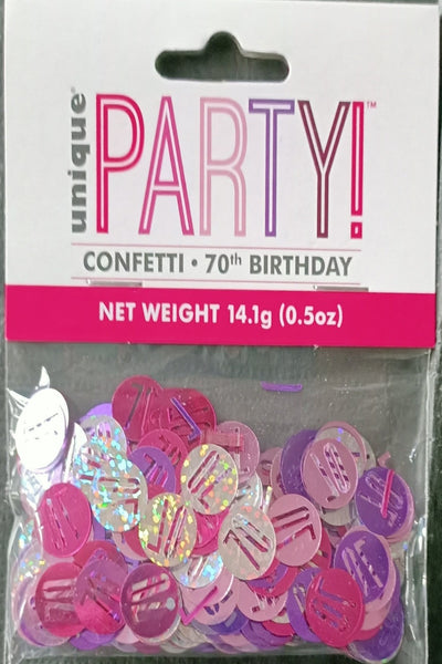 70 Pink Table Confetti