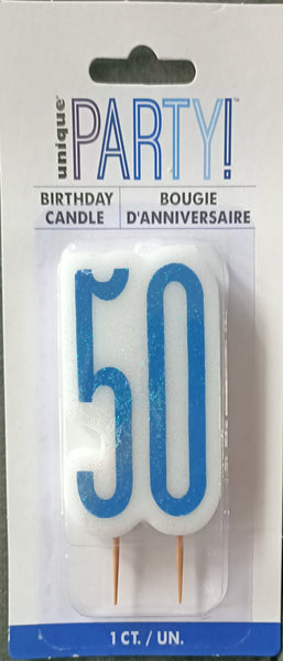 50 Blue Candle