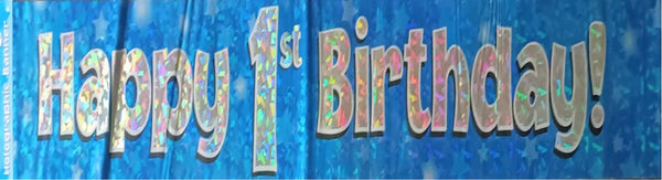 1  Birthday Blue Banner