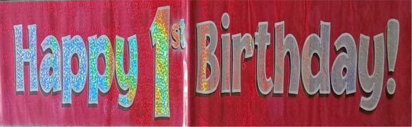 1  Birthday Pink Banner