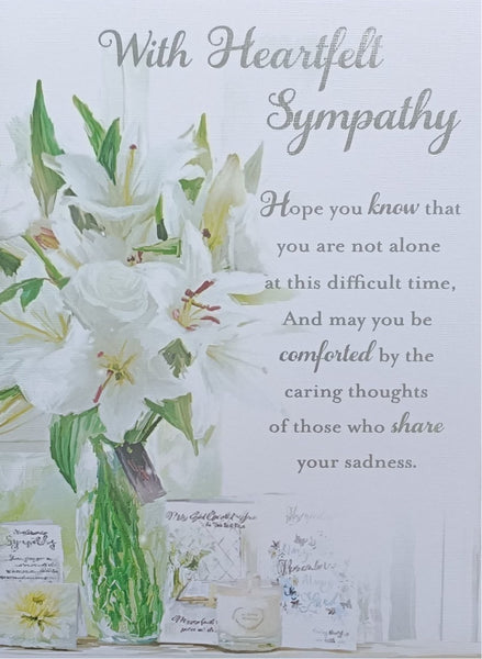 Sympathy Lilies & Words