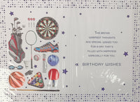 30 Birthday Male- Sports Dart Board