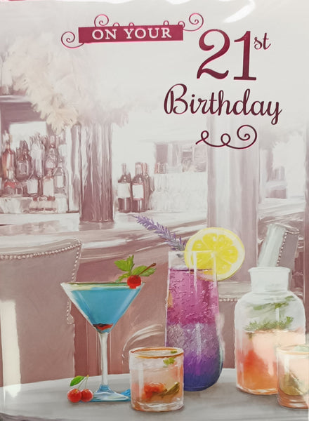 21 Female Birthday - Cocktail With Lemon