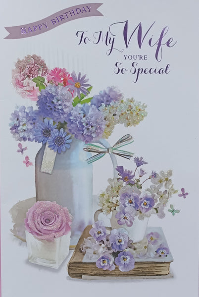 Wife Birthday - Purple Flowers