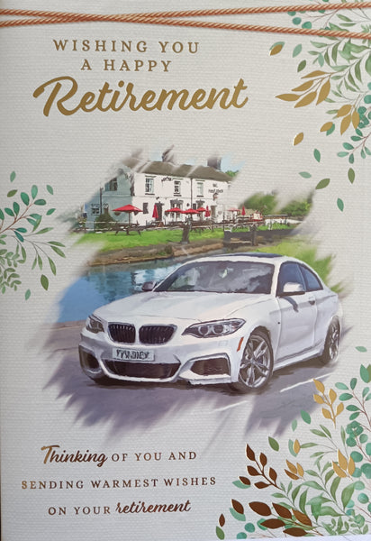 Retirement Male - White Car