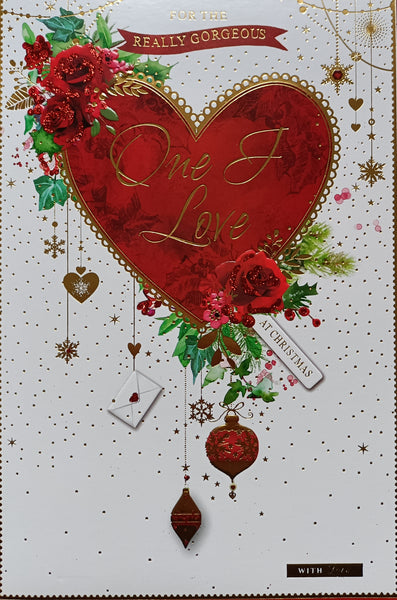 One I Love Christmas - Big Red Heart