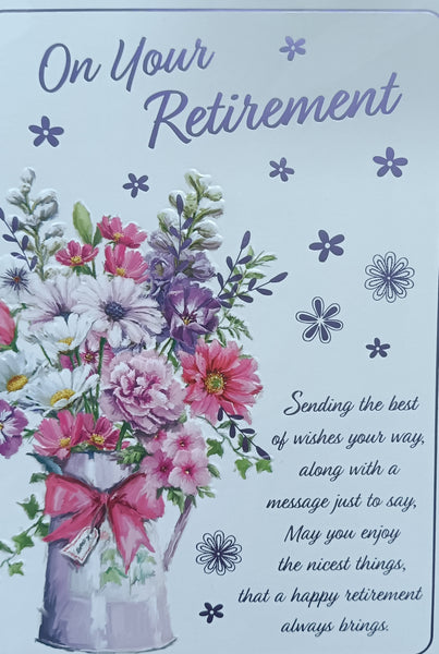 Retirement - Purple Bouquet left