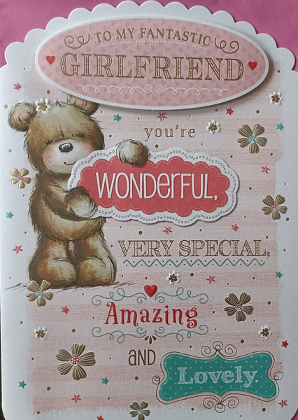 Girlfriend Birthday - Large Cute Wonderful