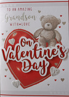 Valentine's Grandson - Bear With Red Heart