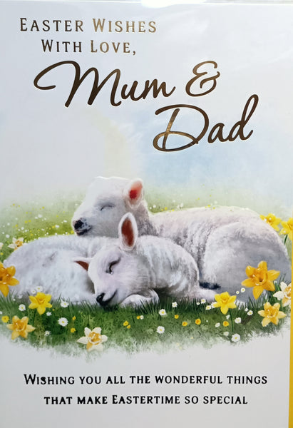 Easter Mum & Dad - Lambs Sleeping