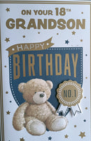 Grandson 18 Birthday - Large 8 Page