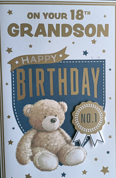 Grandson 18 Birthday - Large 8 Page