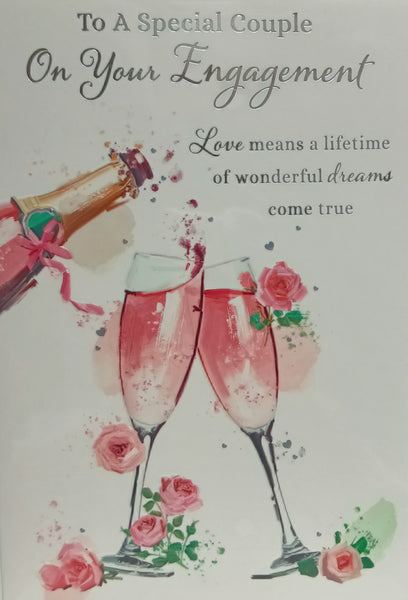 Engagement - Pink Champagne Bottle