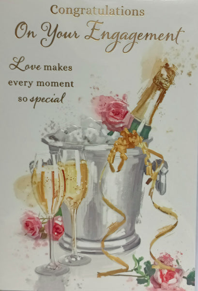 Engagement - Champagne Bucket & Ribbons