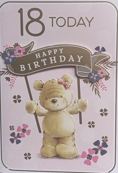 18 Female Birthday - Cute Banner