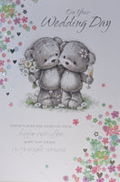 Wedding Day - Grey Bears & Flowers