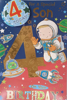 Son 4 Birthday - Badged Astronaut