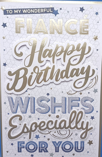 Fiance Birthday - Large 8 Page Words