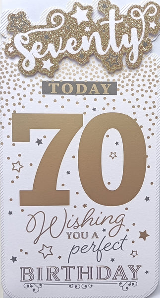 70 Birthday - Platinum Slim 70 Today