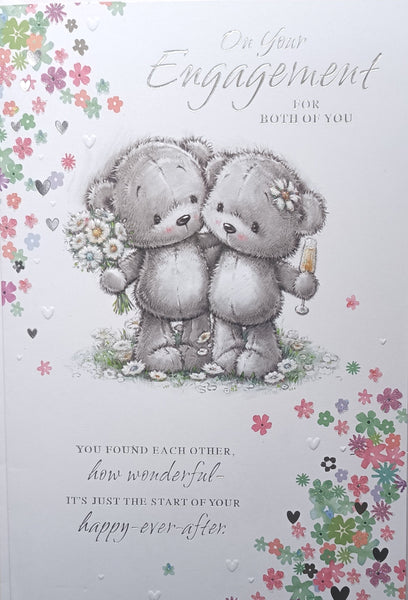 Engagement - Grey Bears & Flowers