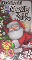 Niece Christmas- Money Wallet Santa