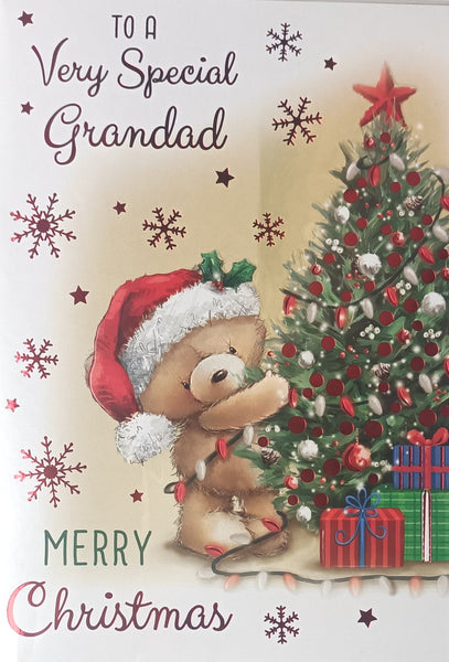 Grandad Christmas - Bear Decorating Tree