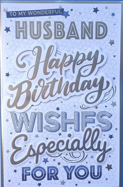 Husband Birthday - Large 8 page Traditional Words