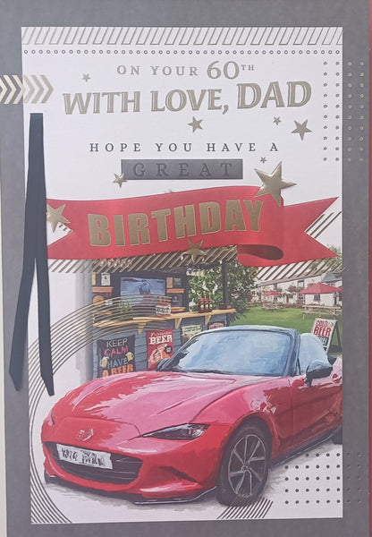 Dad 60 Birthday - Red Car