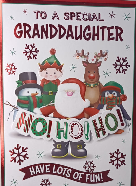 Granddaughter Christmas - Santa & Friends