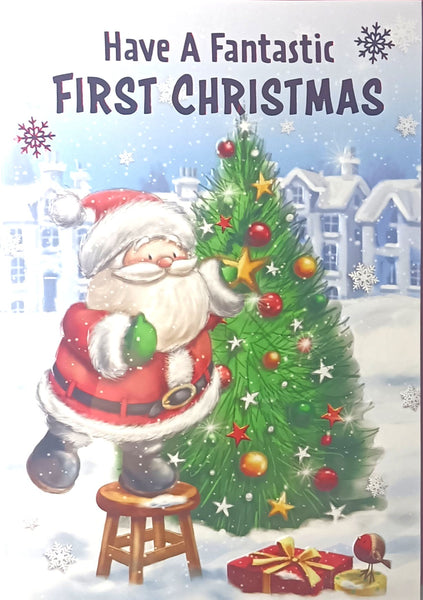 Babys 1st Christmas - Santa & Tree