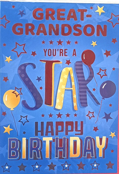 Great Grandson Birthday - You're A Star