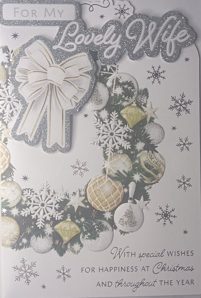 Wife Christmas - Platinum Wreath