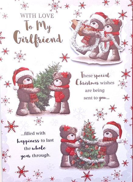 Girlfriend Christmas - Large Cute 3 Bear Couples