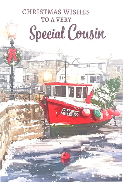 Cousin Christmas - Traditional Red Boat
