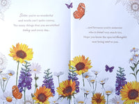 Sister Birthday - Large 8 page Sunflowers