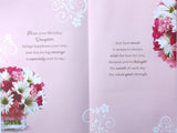 Daughter Birthday - Large 8 Page Pink Flowers