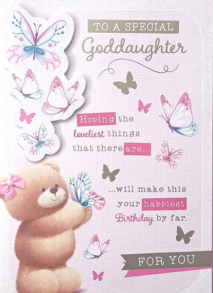 Goddaughter Birthday - Cute Butterflies